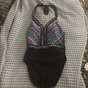 Colorful Patterned Women’s One Piece Swimsuit